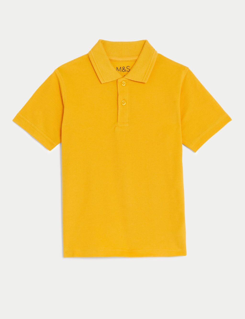 Unisex Pure Cotton School Polo Shirt (2-18 Yrs) 1 of 5