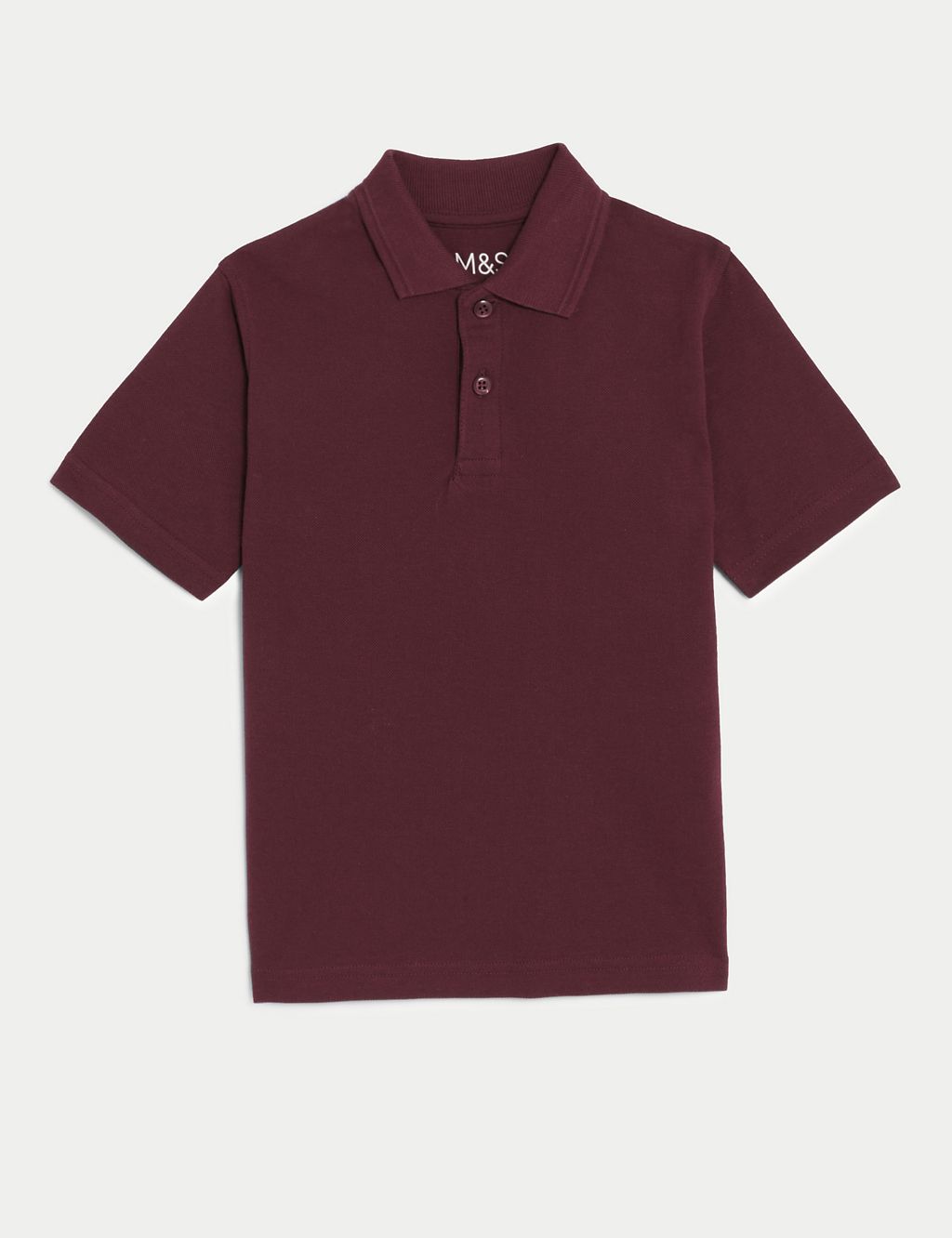 Unisex Pure Cotton School Polo Shirt (2-18 Yrs) 1 of 5