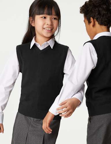 Unisex Pure Cotton School Tank Top (2-18 Yrs) 1 of 5
