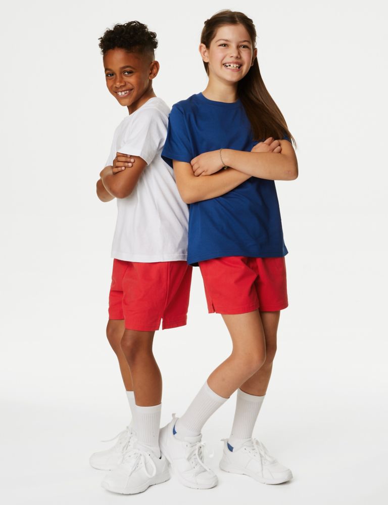 Unisex Pure Cotton Sports Shorts (2-16 Yrs) 1 of 5