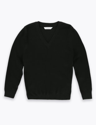 Black school clearance jumper v neck