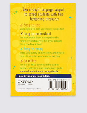 University of Oxford School Thesaurus Book Image 2 of 3