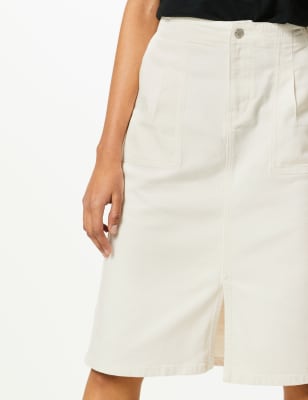 Marks and spencer cheap white denim skirt