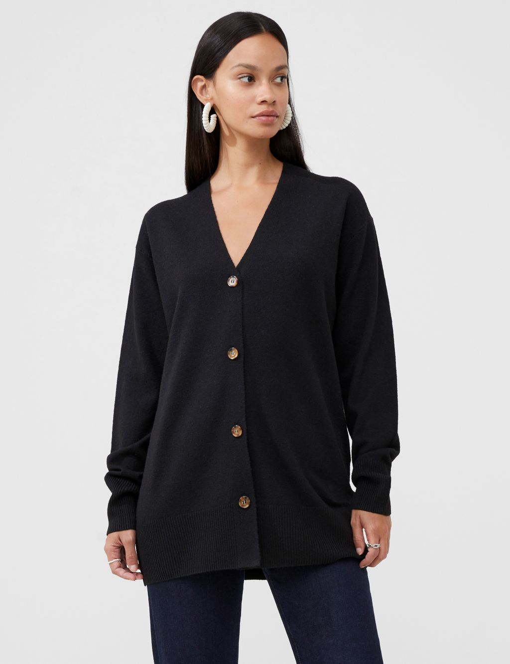 V-Neck Cardigan with Wool | French Connection | M&S