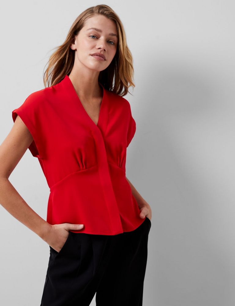 V-Neck Fitted Button Through Blouse 4 of 4