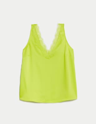 Lime green camisole deals top