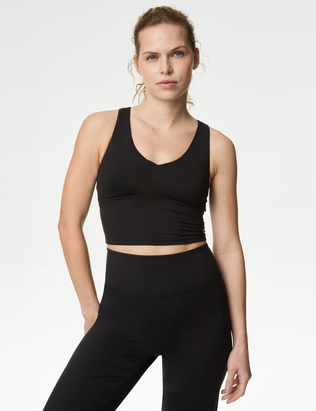 V-Neck Padded Yoga Crop Top 4 of 6