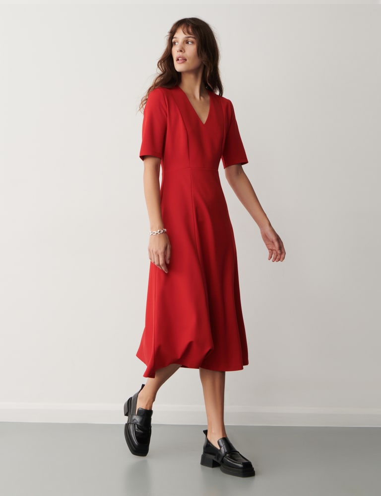 V by deals very midi dress