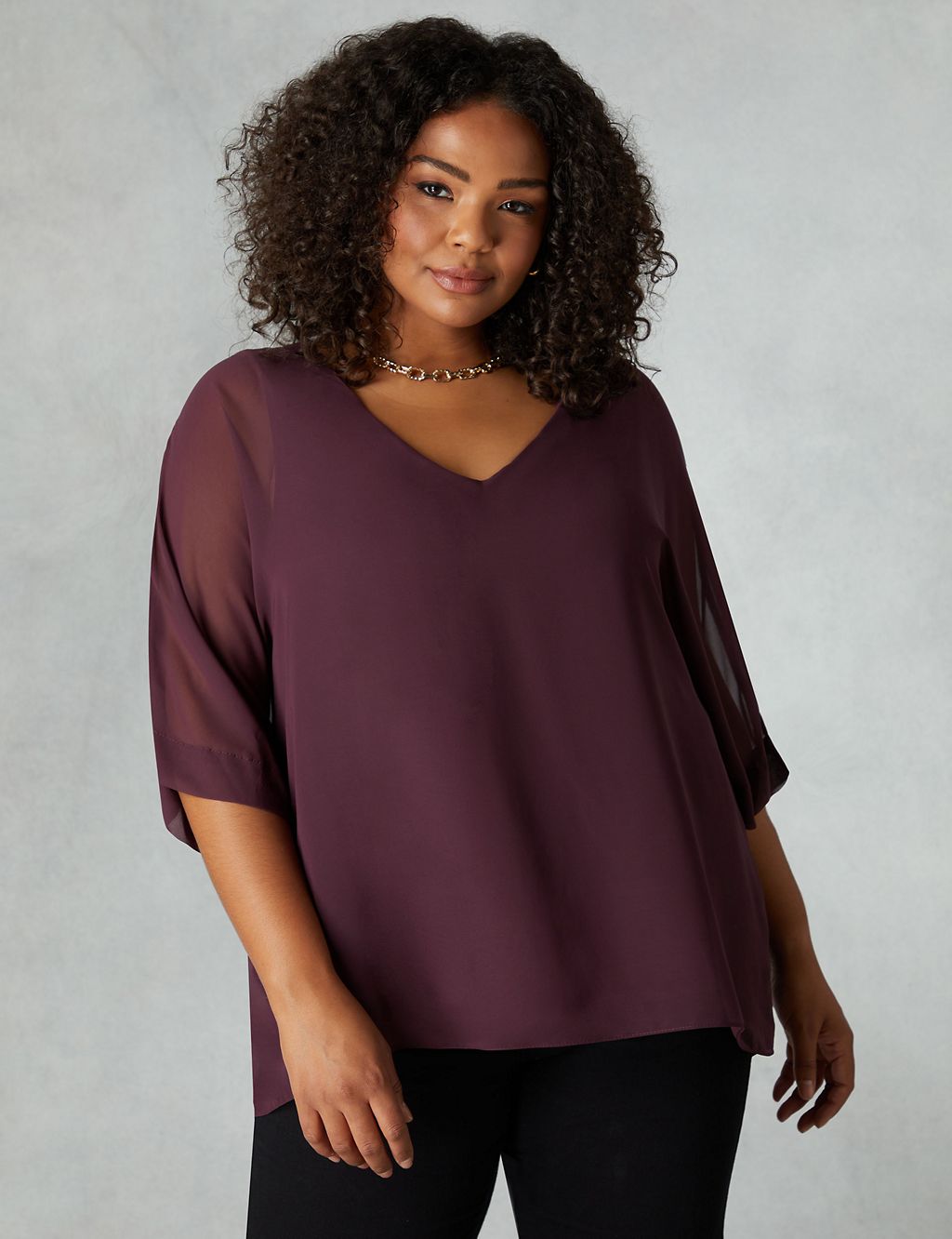V-Neck Relaxed Top 3 of 4