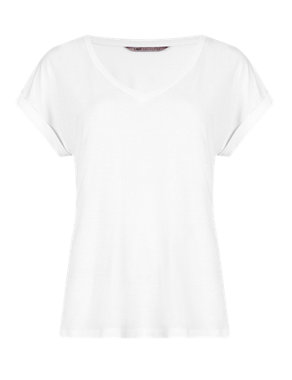 V-Neck Short Sleeve T-Shirt Image 2 of 4