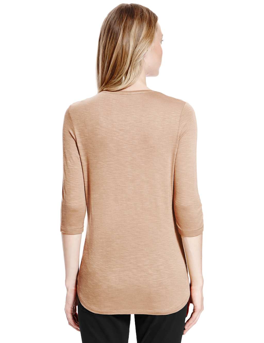 VNeck Slub TShirt M&S Collection M&S