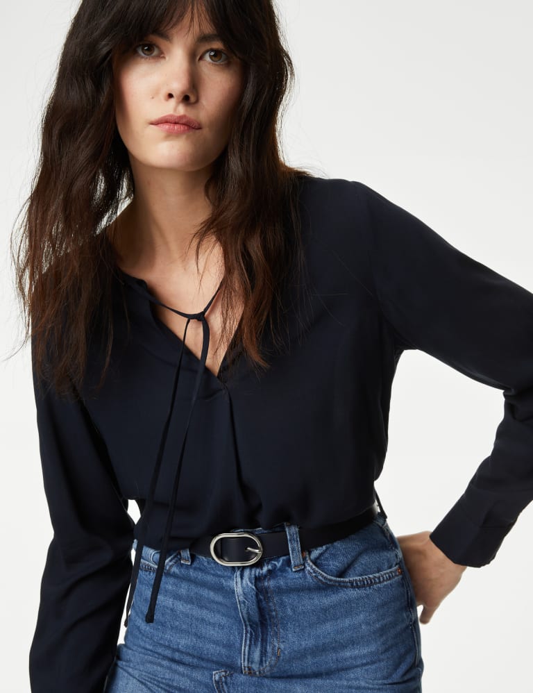 tie up blouse