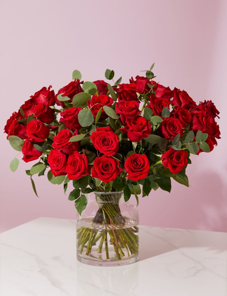 Valentine's Freedom ™ Rose & Eucalyptus Bouquet 1 of 5