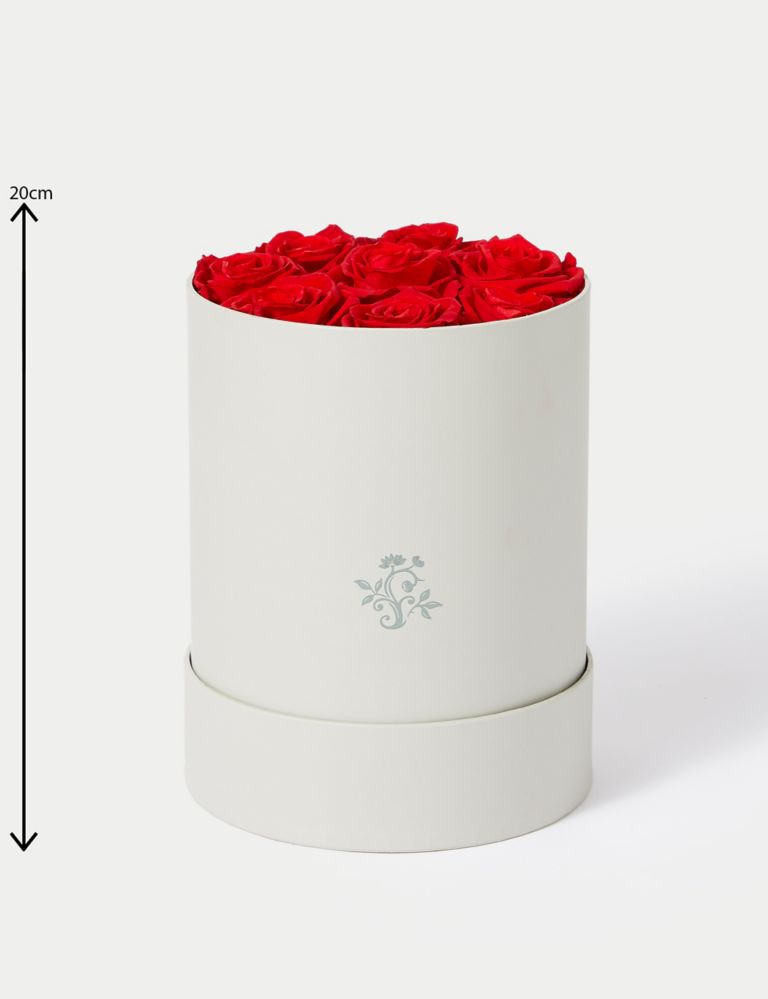 Valentine's Hat Box with Preserved Roses & Chocolate Truffles 6 of 6