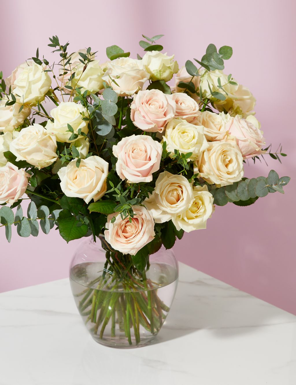 Valentine's Pastel Rose Bouquet 3 of 5