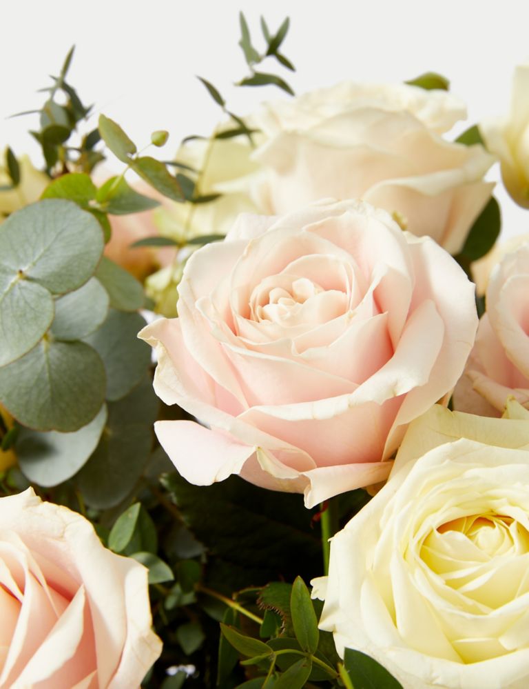 Valentine's Pastel Rose Bouquet
