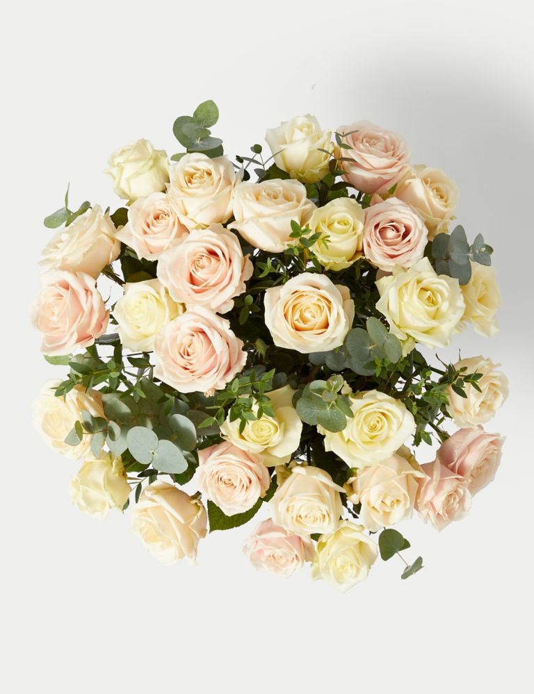 Valentine's Pastel Rose Bouquet 2 of 5