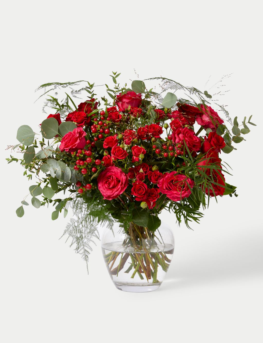 Valentine's Rose & Eucalyptus Bouquet 2 of 6
