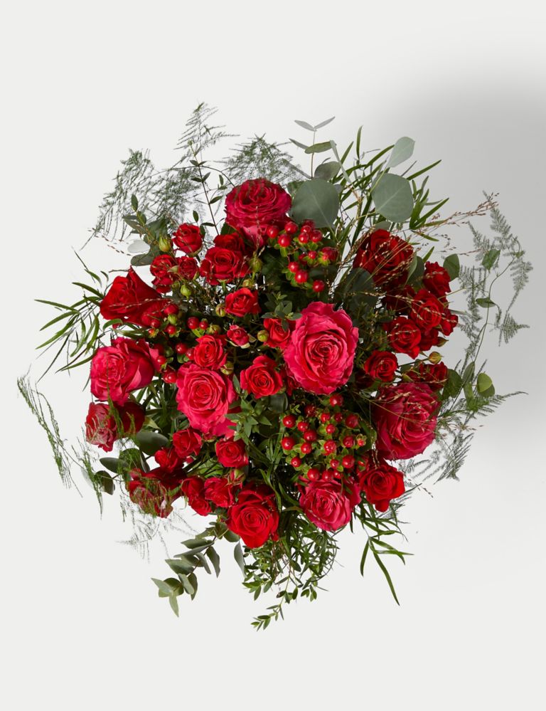 Valentine's Rose & Eucalyptus Bouquet 2 of 6