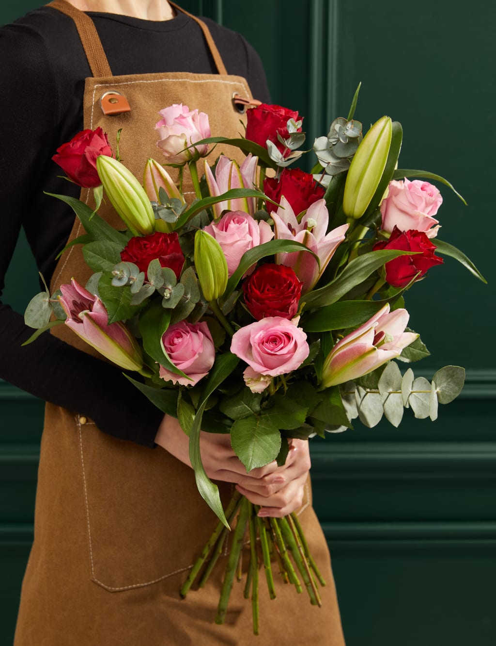 Valentine’s Rose & Lily Bouquet M&S