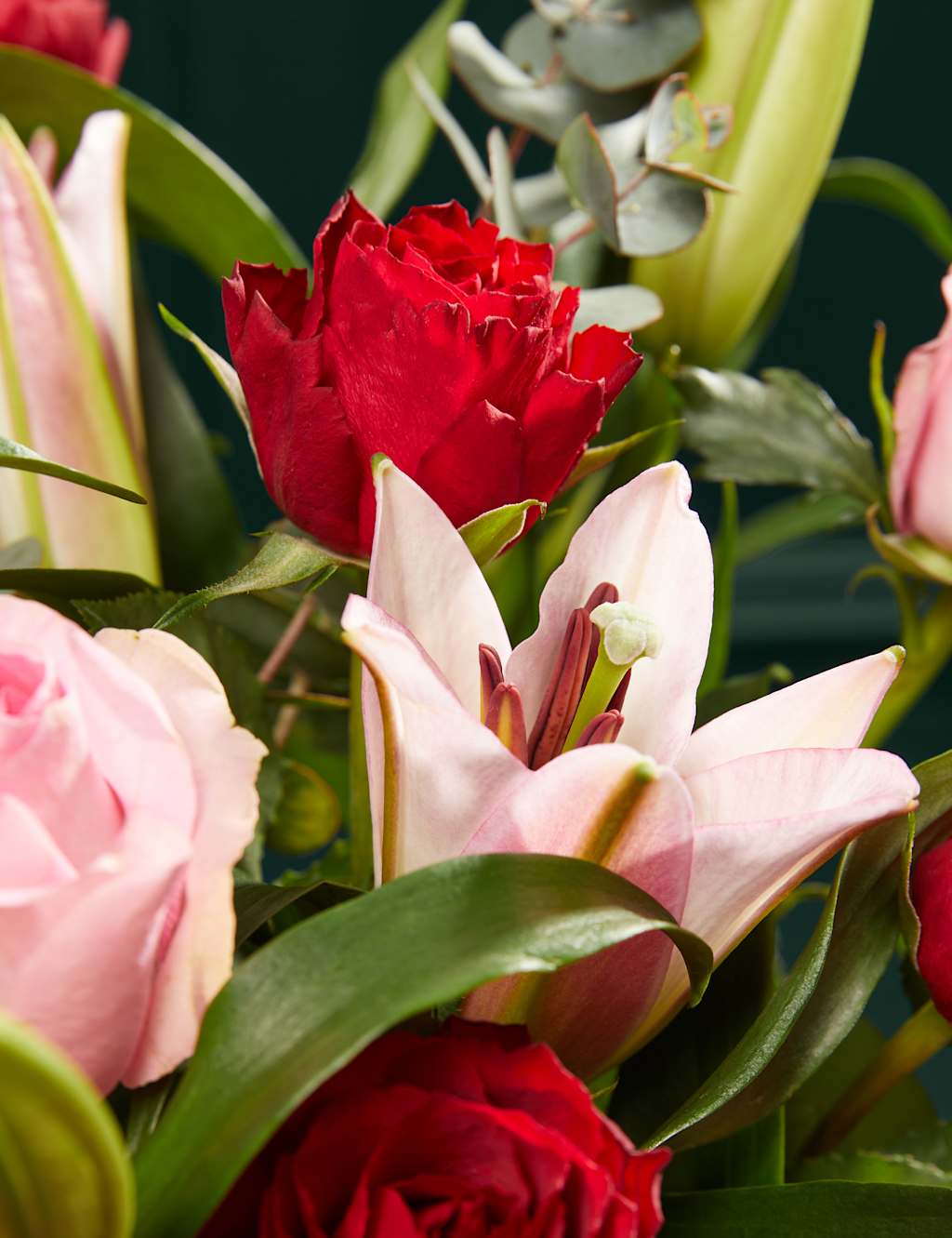 Valentine’s Rose & Lily Bouquet M&S