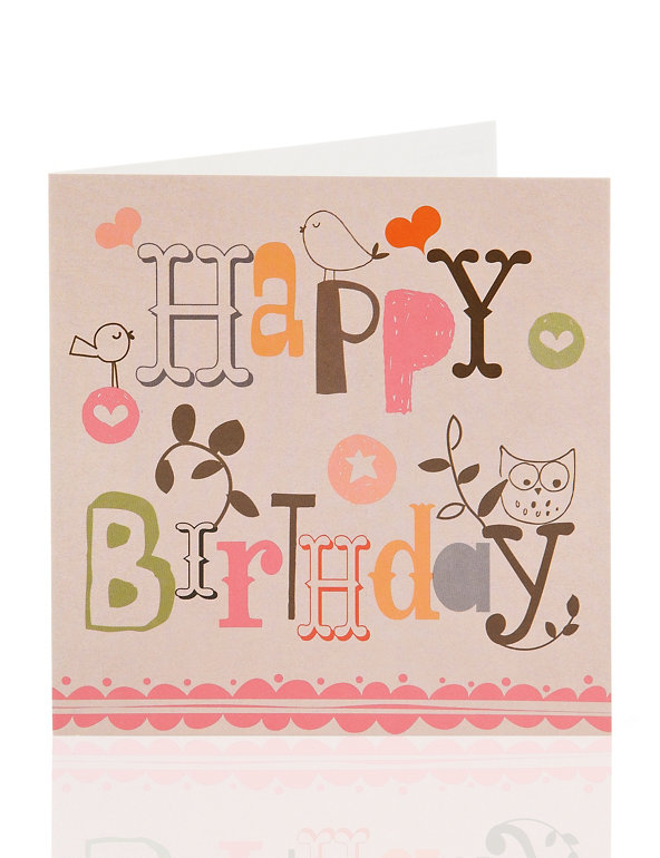 Value Birds Birthday Card For Her Image 1 of 2