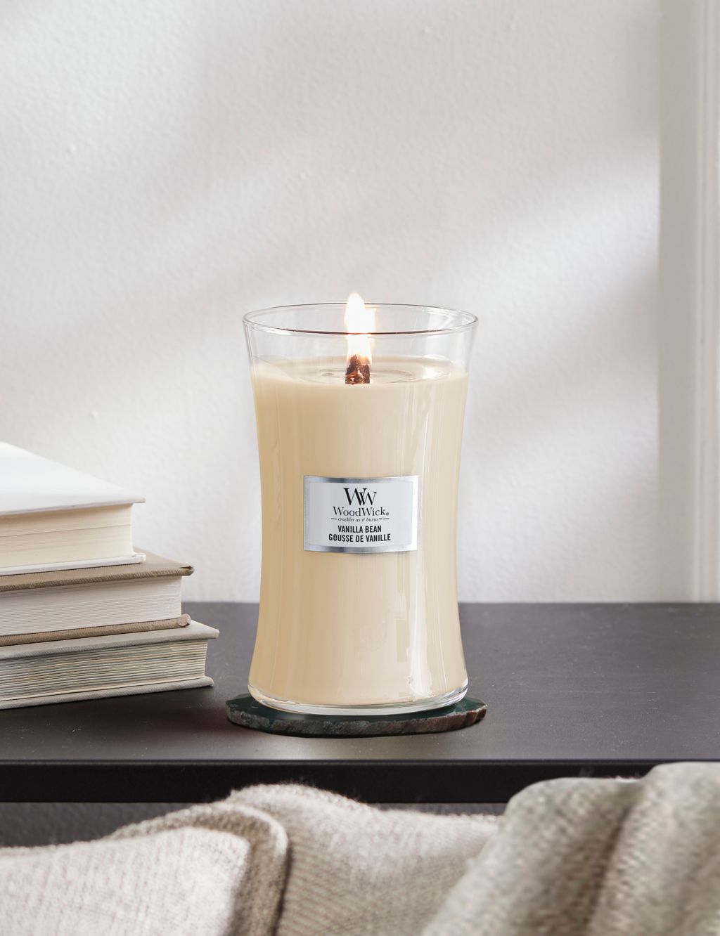 Vanilla & Sea Salt WoodWick® Large Hourglass Candle - Large Hourglass  Candles