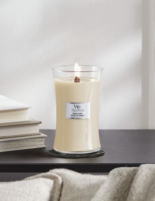 Vanilla Bean Large Jar Candle Woodwick M&S