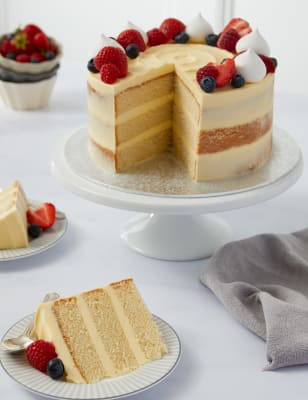 Vanilla Naked Cake Serves 20 M S