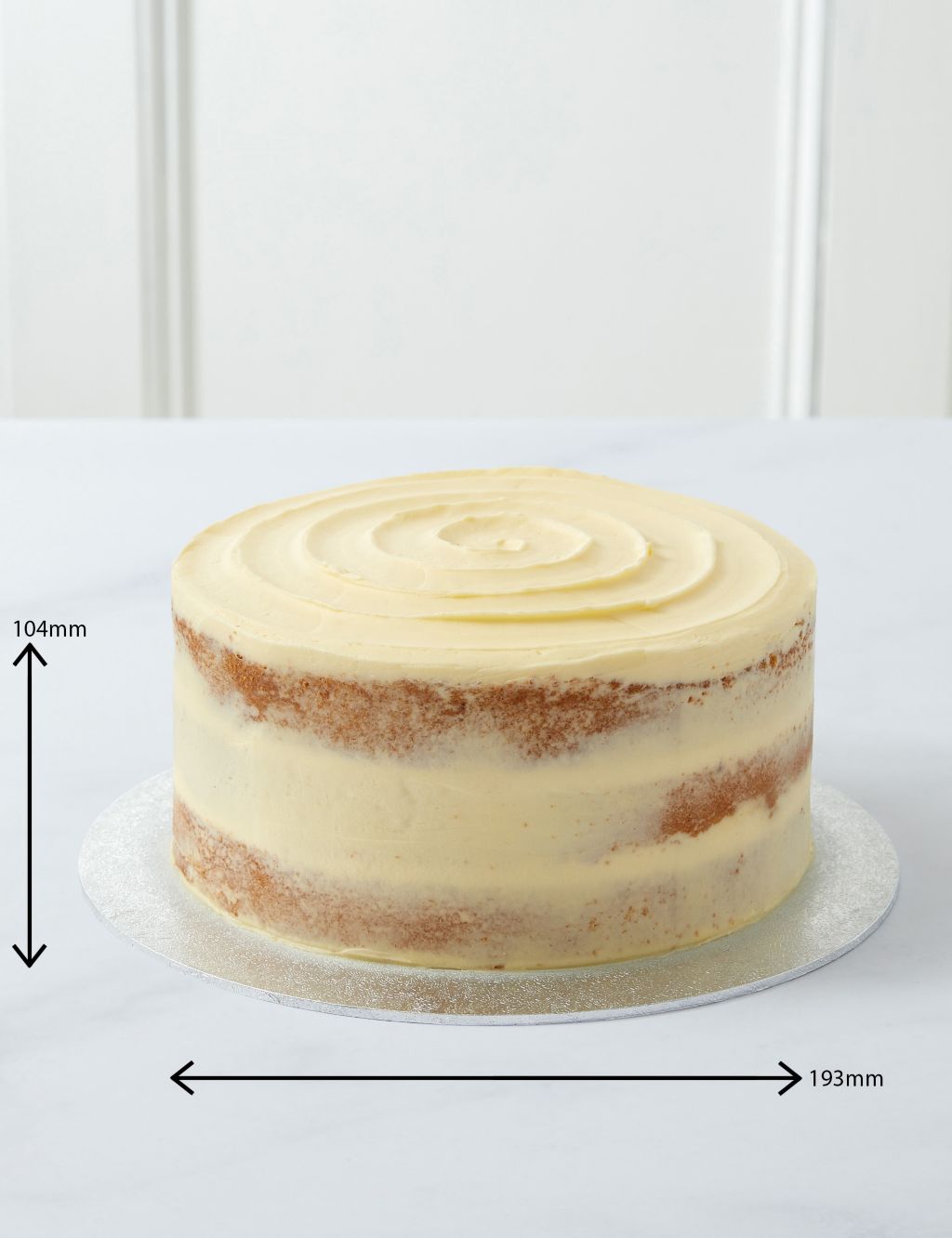 Vanilla Naked Cake (Serves 24) 4 of 5