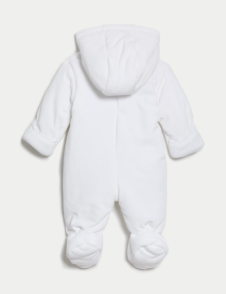 Velour Bunny Pramsuit 0 1 Yrs