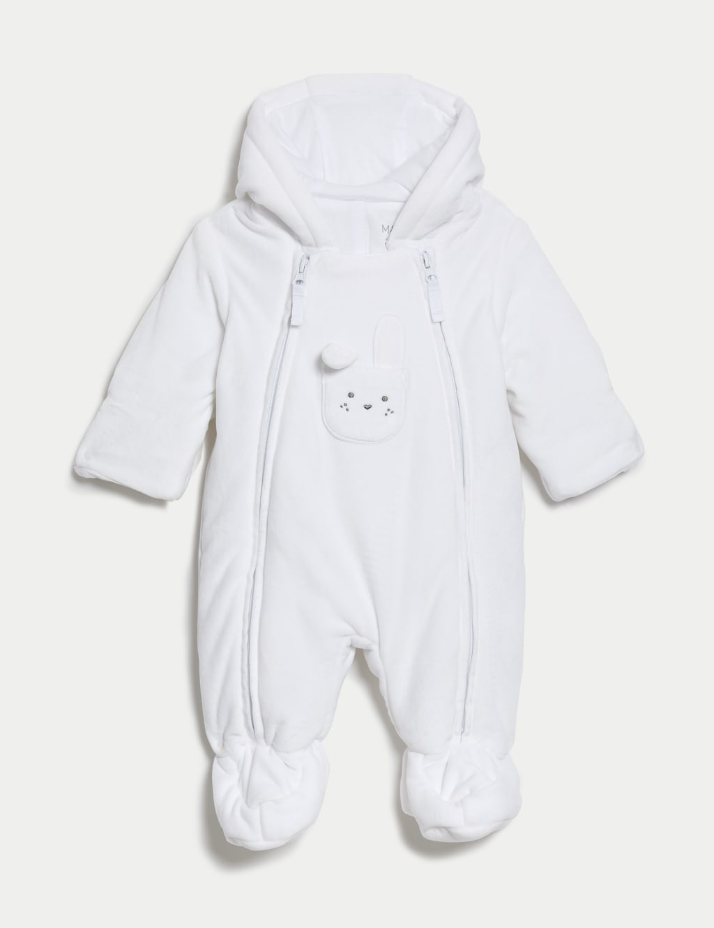 Velour Bunny Pramsuit (0-1 Yrs) | M&S Collection | M&S