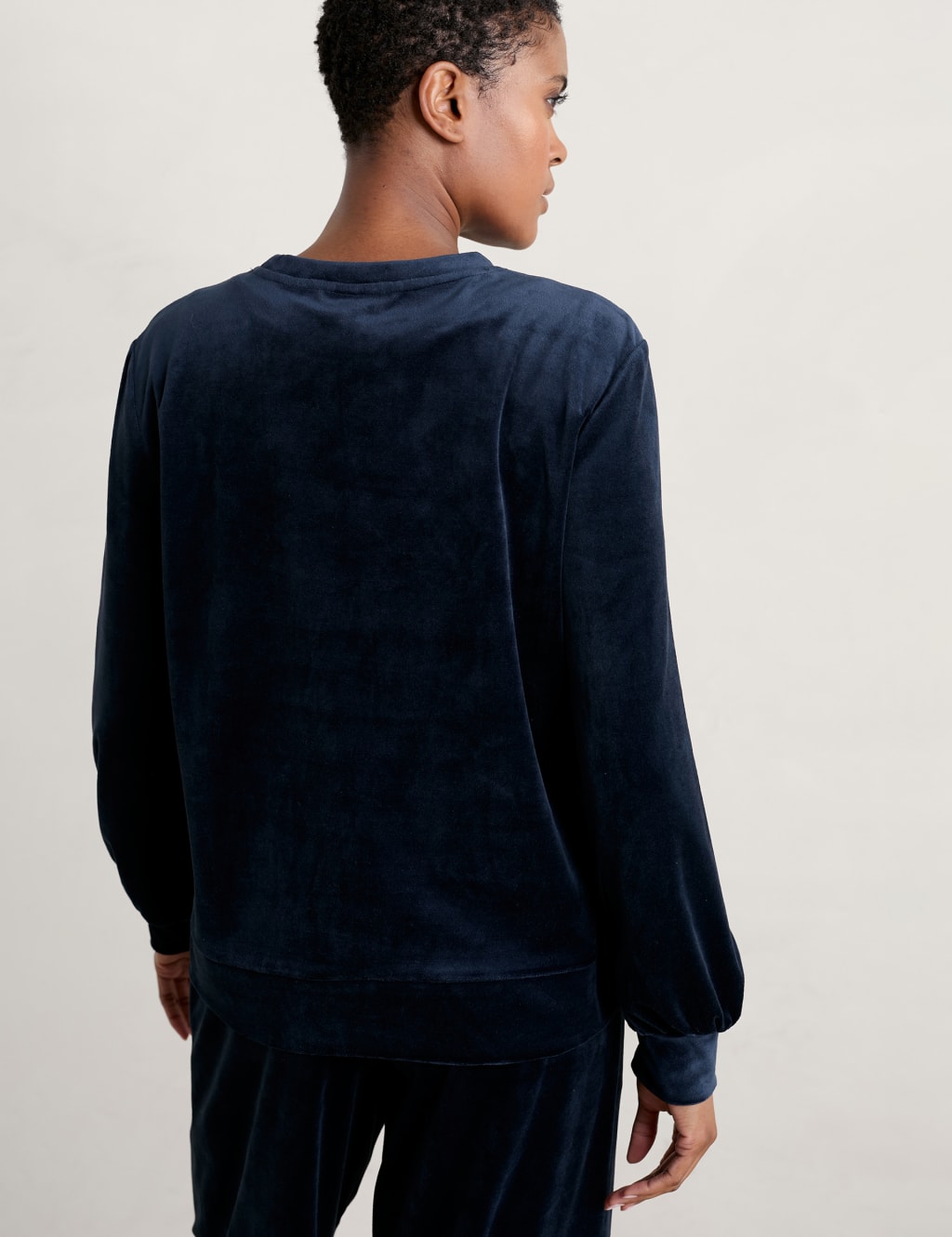 Velour Crew Neck Sweatshirt Seasalt Cornwall M&S