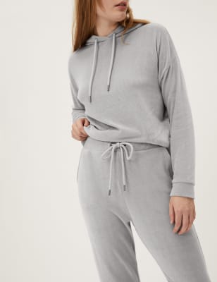 Marks and spencer velour hot sale joggers