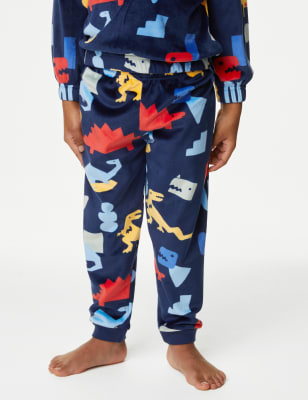 Velour Dinosaur Pyjamas (1-8 Yrs), M&S Collection