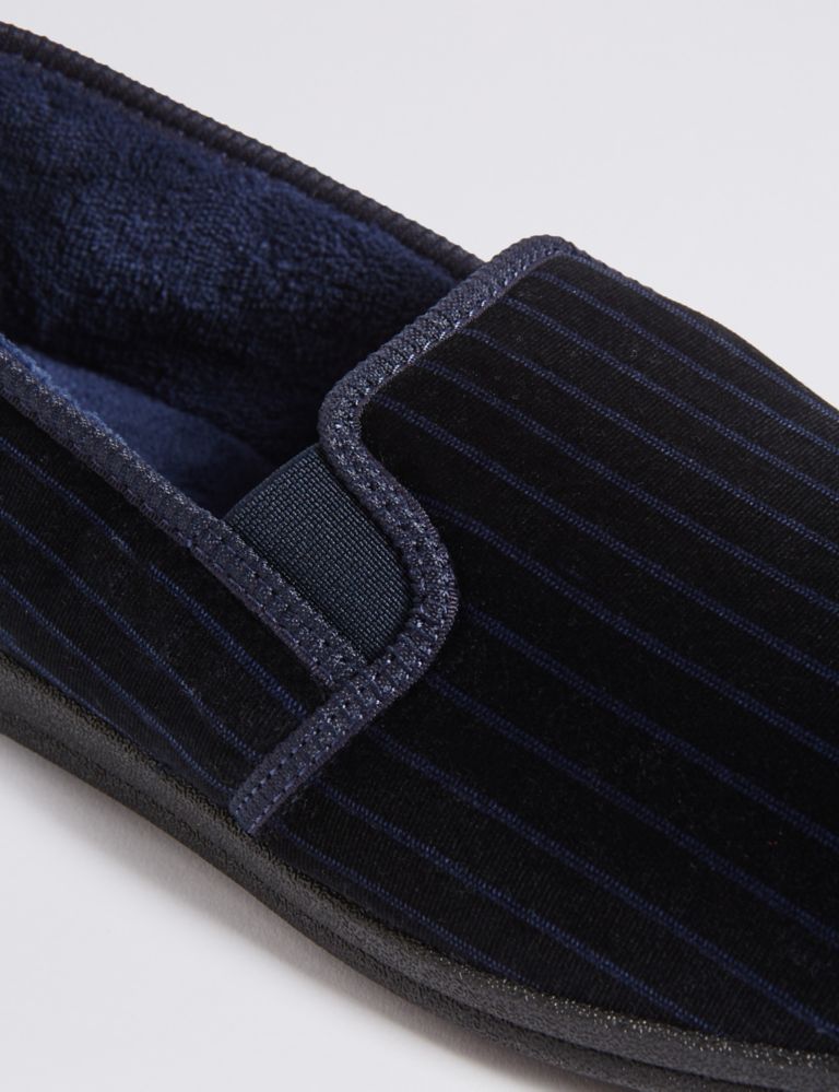 Velour Striped Slippers with Thinsulate™ 6 of 6