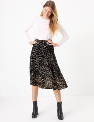 animal print skirt marks and spencer