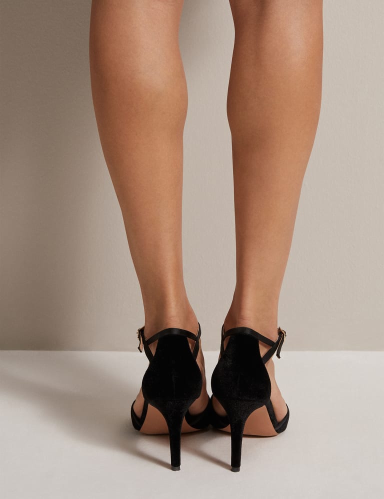 Velvet outlet strappy heels