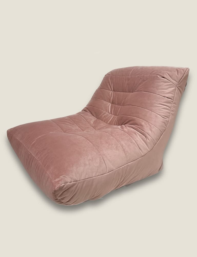 Velvet Beanbag Chair 2 of 2