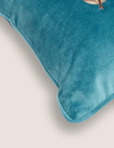 Velvet Bee Embroidered Cushion 5 of 5