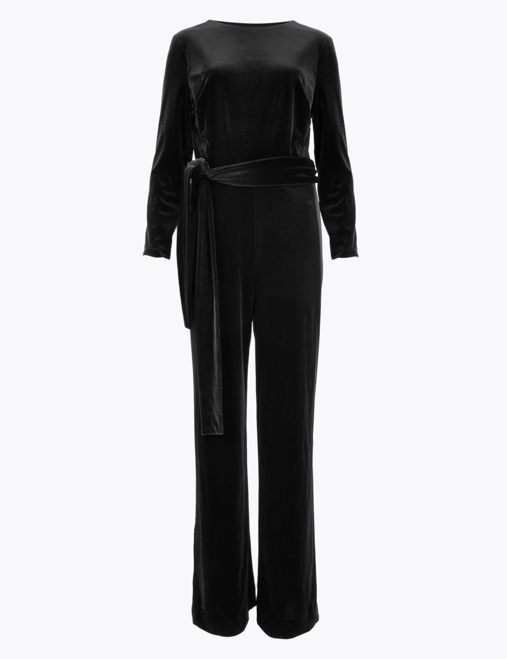 Velvet Belted Jumpsuit M&S Collection M&S