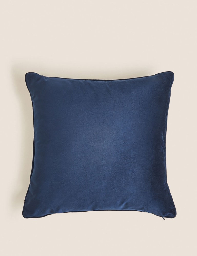Velvet Bird Embroidered Cushion M S Collection M S
