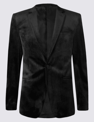 m&s velvet suit