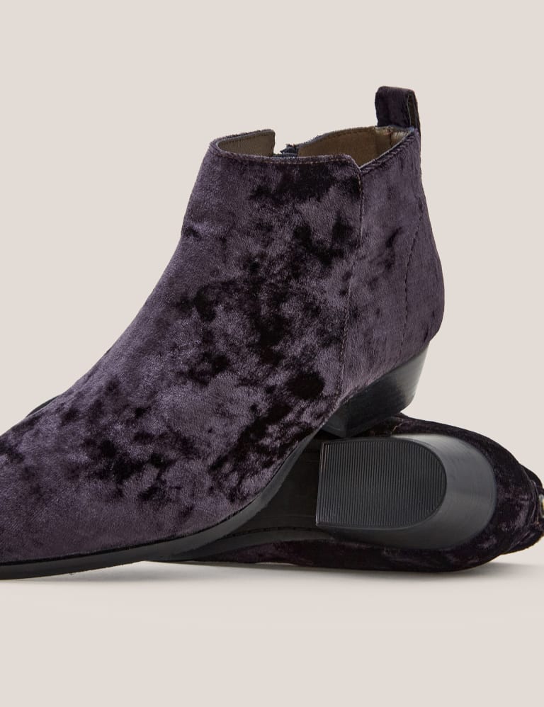 Velvet on sale ankle boots