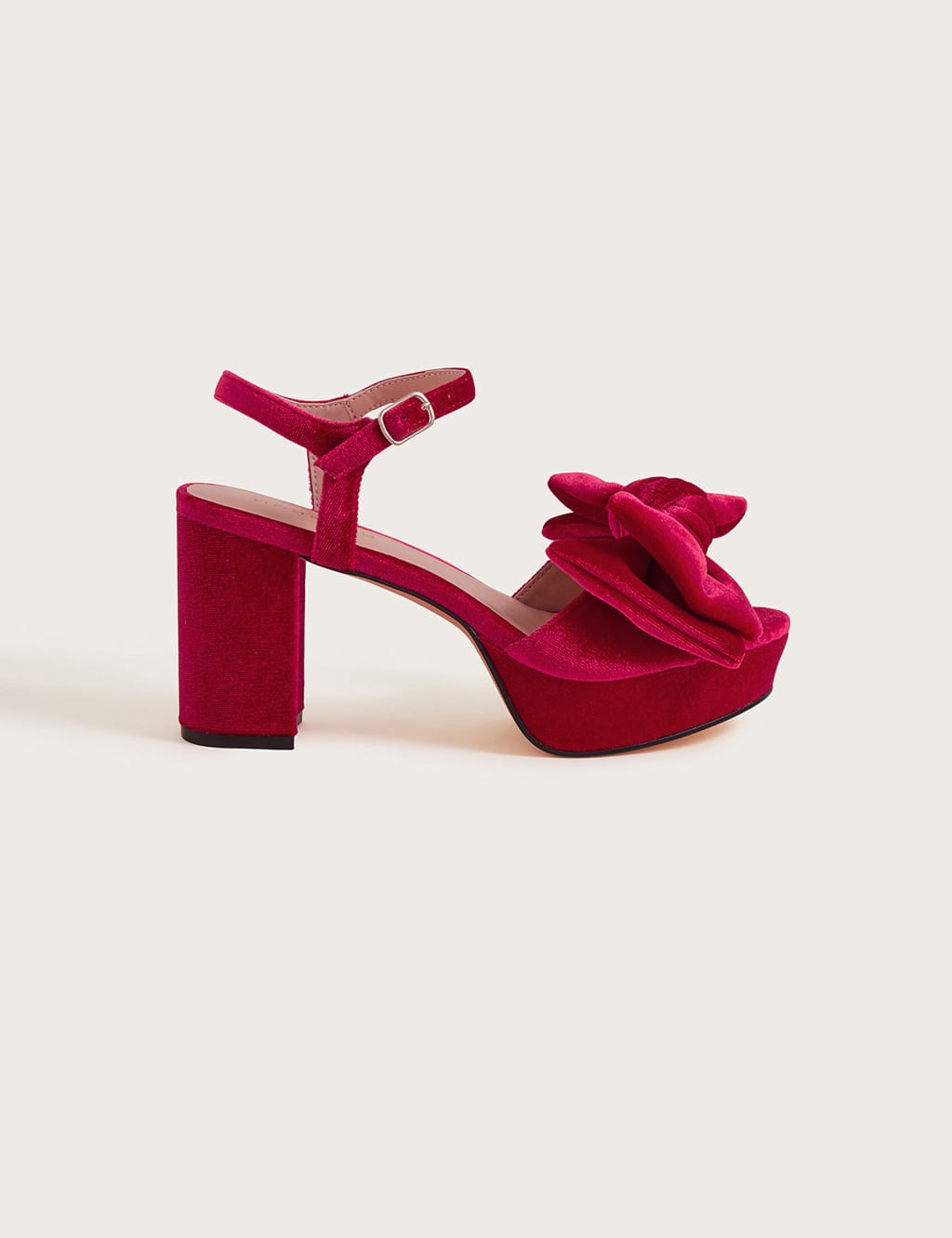 Velvet bow slides sale