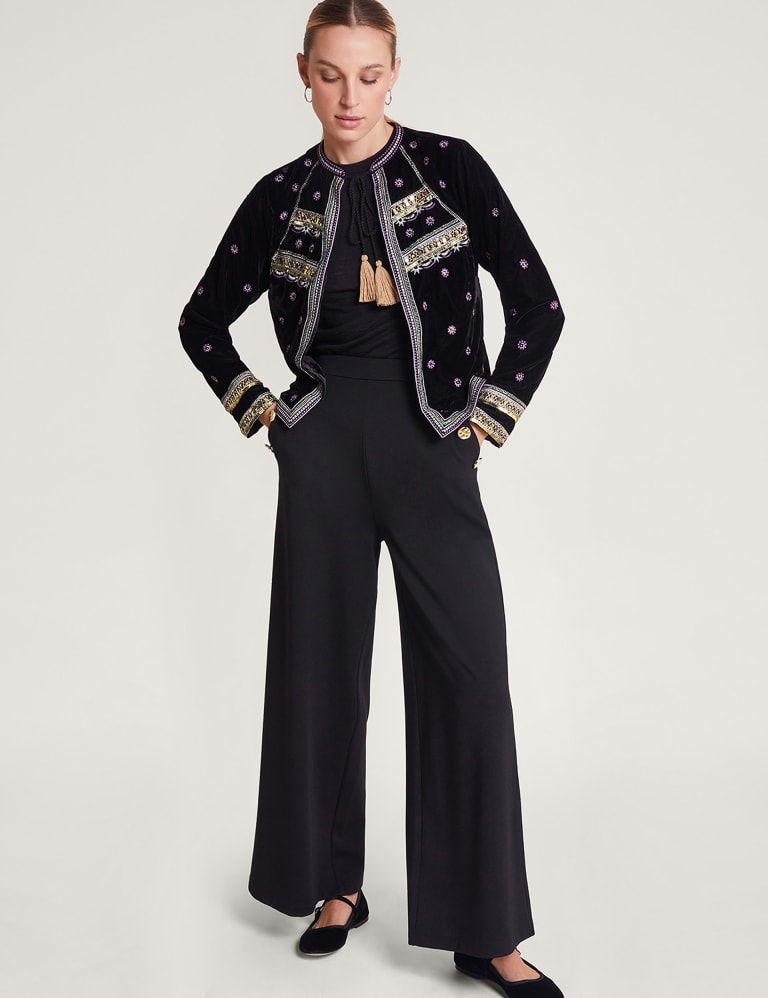 Embellished best sale velvet jacket