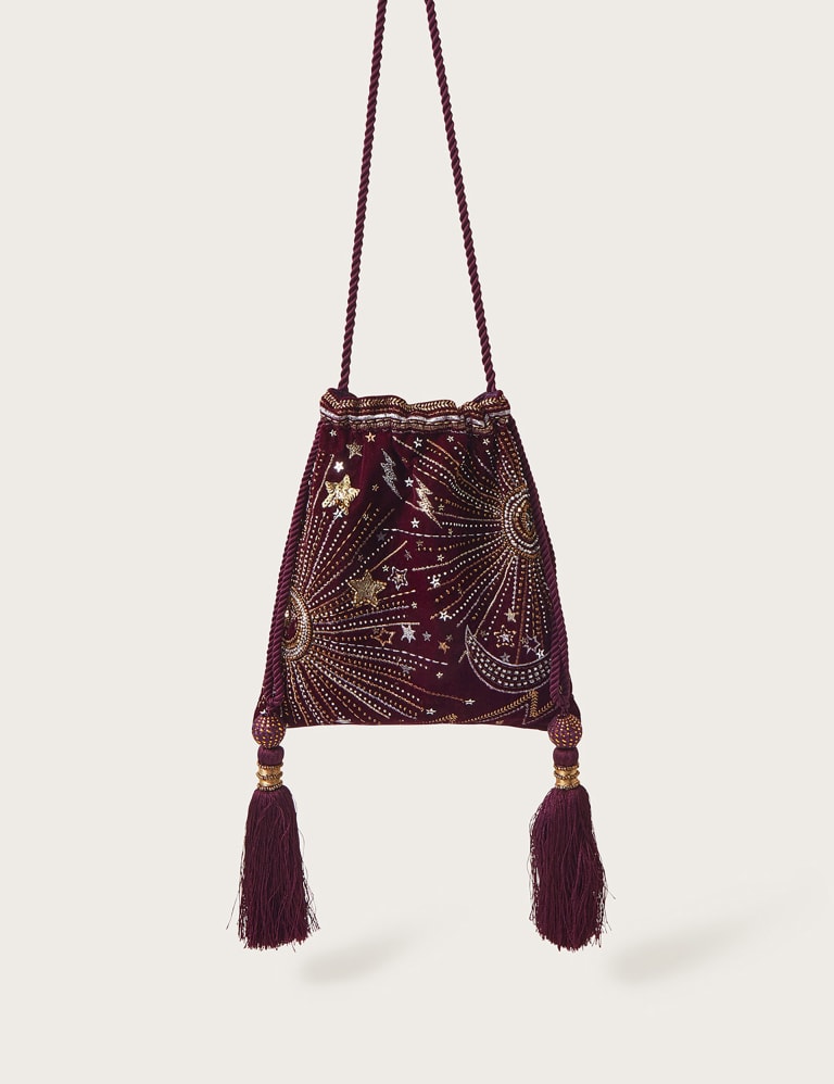 Dune velvet top backpack