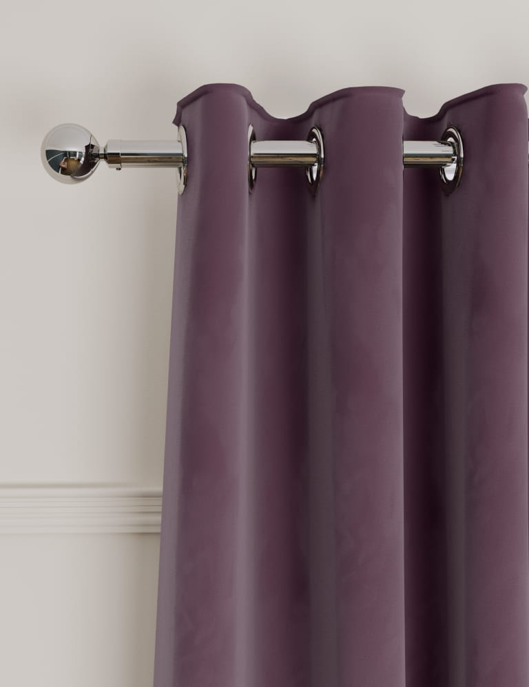Velvet Eyelet Thermal Curtains 1 of 6