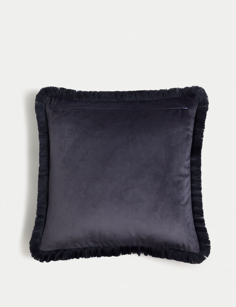 Velvet Floral Cushion M S Collection M S