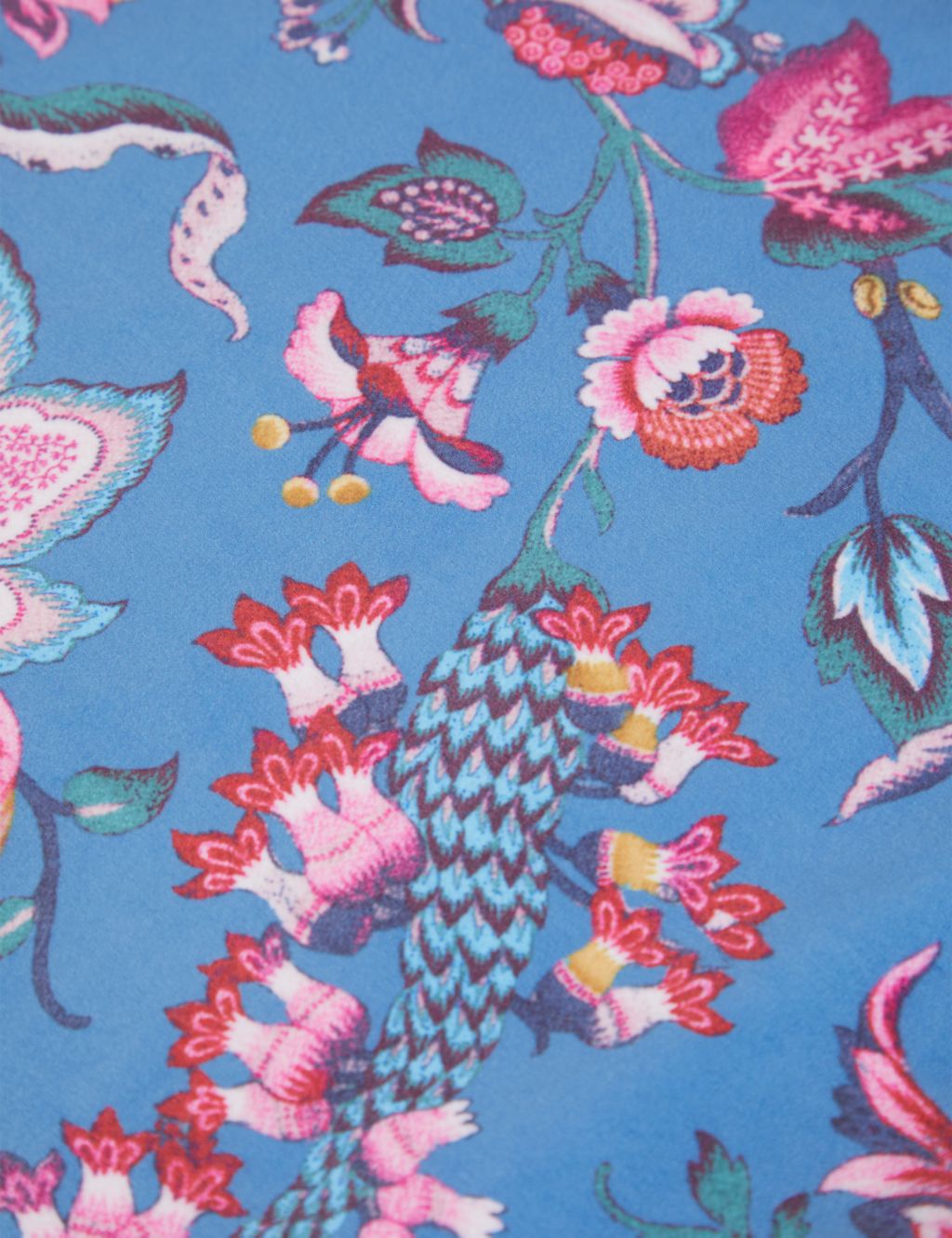 Velvet Floral Fringed Cushion | M&S Collection | M&S